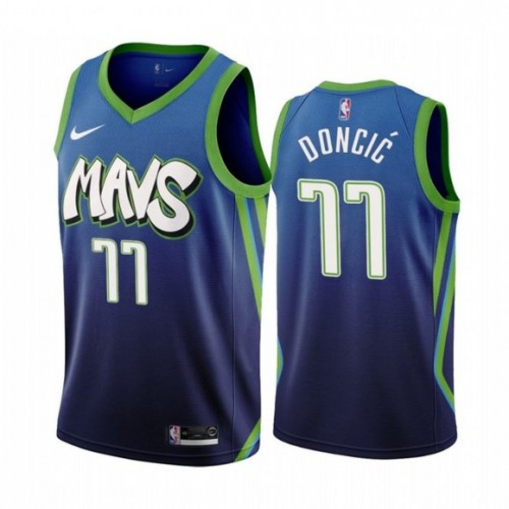 Men's Dallas Mavericks Luka Doncic #77 Blue 202021 Swingman Jersey - City Edition-Pro Kit Vault | Brand New 26/27 Sports Jerseys